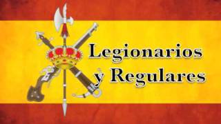 Marchas Militares de España  Legionarios y Regulares [upl. by Yrram]