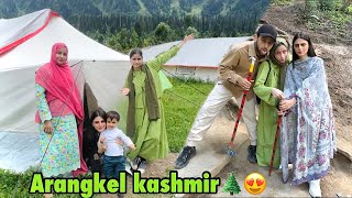 Kashmir ke paharon mai ki family ke sath camping 🏕️😍  boht mushkil ke mom ke sath yahan Ana😨 [upl. by Ocirema87]