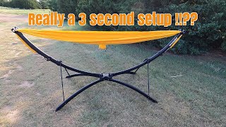 Best Portable Hammock Stand Testing the Anymaka Hammock Stand [upl. by Limoli]