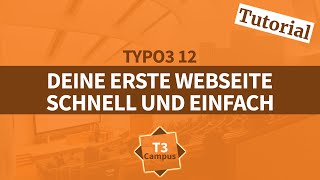 Deine erste TYPO3 12 Webseite erstellen für Einsteiger Teil 1 [upl. by Annalee632]