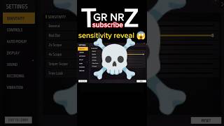 TGR NRZ SENSITIVITY REVEAL😱 freefire viral desigamer tgrnrz [upl. by Llehcsreh130]