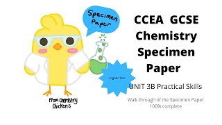 CCEA GCSE Chemistry 3B Practical Skills Specimen Paper 100 Complete [upl. by Radborne]