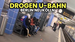 Der schlimmste UBahnhof in Neukölln 😱🔥 Berlin versinkt im Drogensumpf [upl. by Sivahc]