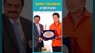 Bank of Baroda Felicitates Sachin Tendulkar  sachintendulkar ytshorts cricketnews shorts [upl. by Crichton]