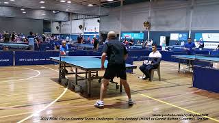 2024 NSW City vs Country Teams Challenges Cyrus Pestonji NSW vs Gareth Bufton Country 3rd Set [upl. by Clie864]