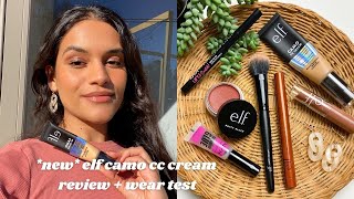 elf camo cc cream review  wear test  more new drugstore products shade medium 330 W [upl. by Bernhard]