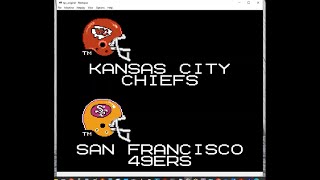 Tecmo Super Bowl Playoffs Super Bowl Com Season Score [upl. by Yhtommit59]