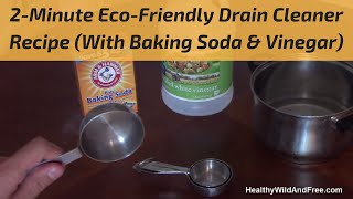 How To Unclog A Drain Using Baking Soda amp Vinegar [upl. by Lianne]