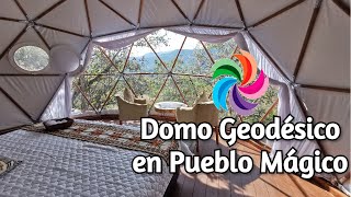 Domo geodésico para glamping en Malinalco  Estado de México hecho por domos geodésicos COSMOTEC [upl. by Aisiat]