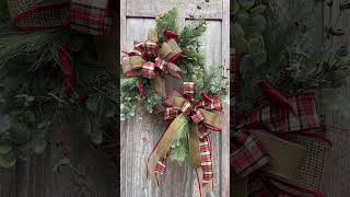 Farmhouse Christmas Decor Wreath [upl. by Atalante]