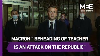 Macron says France is in existential fight against Islamist terrorism [upl. by Dnalevelc]