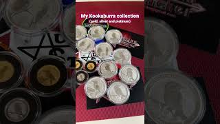 My gold platinum and silver Kookaburra coin collection 🇦🇺 shorts [upl. by Sad276]