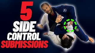 5 Submissions From Side Control Every White Belt MUST Know [upl. by Soutor]