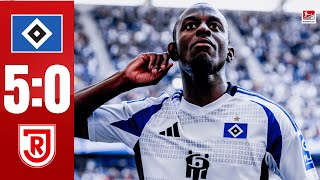 HSV  SSV Jahn Regensburg 50 Highlights 2 Bundesliga 202425 [upl. by Orose]