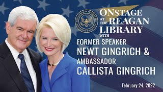 Onstage at the Reagan Library with Newt and Callista Gingrich [upl. by Ainad218]