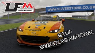 Setup Mazda Mx5 Assetto Corsa  Silverstone National  Low Fuel Motorsport [upl. by Ayama]