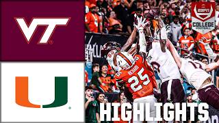 Virginia Tech Hokies vs Miami Hurricanes  Full Game Highlights  ESPN College Football [upl. by Hametaf]