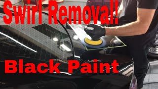 How to remove Swirls Light Scratches And Other Imperfections From Black Finishes ClearCoat [upl. by Klement]