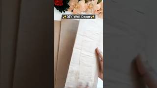 Waste Cardboard wall decor idea  best out of waste  home decor shorts diy cardboardcraft [upl. by Roht]