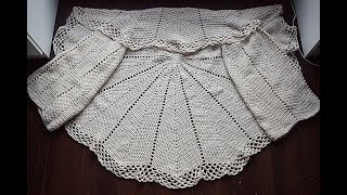 Como hacer una chaqueta a crochet en redondo muy fácil y rápida [upl. by Eirhtug]