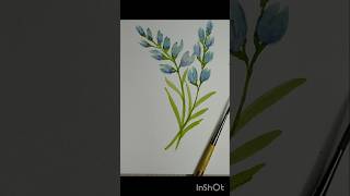 painting watercolorpainting watercolorflowers flowerpainting flowerdoodle [upl. by Anaeda]