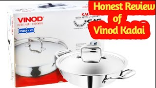 VINOD PLATINUM TRIPLY STAINLESS STEEL KADAI Review  Vinod Platinum Triply Kadai  Sheras Kitchen [upl. by Drabeck]