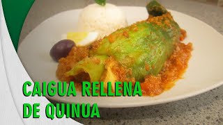 RECETA Caigua rellena de Quinua [upl. by Ynnavoeg]