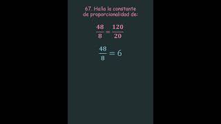 Ejercicio resuelto 67 Proporcionalidad Matemáticas Super fácil 369 [upl. by Ellevart]