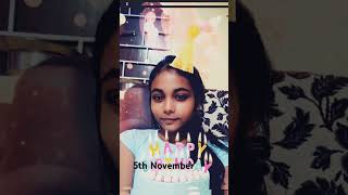 My birthday🎂 5November birthday divya divyana shortvideo yoitubeshorts short [upl. by Zigmund]