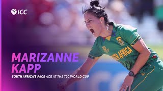 South Africas pace ace Marizanne Kapp in action  WT20WC [upl. by Ioyal]