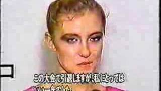 Oksana Kostina interview 1992 Wacoal Cup [upl. by Ury457]