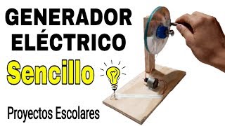 COMO HACER UN GENERADOR ELÉCTRICO CASERO quotCreaciones caserasquot [upl. by Struve121]