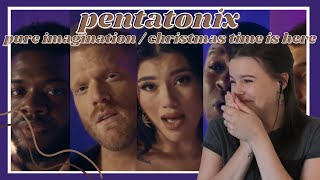 Pentatonix  Pure Imagination  Christmas Time Is Here Official Video Reaction  Carmen Reacts [upl. by Deland759]