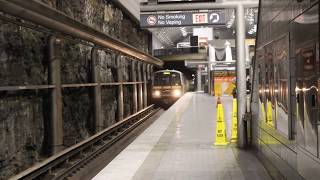 MARTA Doraville North Bound Train of CQ311CQ312 on the Gold Line  Peachtree Center [upl. by Lorianna446]