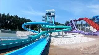 LoopingRocket Waterslide  AquaColors Poreč Croatia [upl. by Annaer]