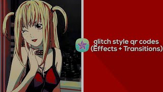 Glitch style vs qr codes transitions amp effects [upl. by Charry]