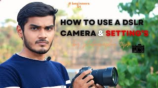 How To Use DSLR Camera For Beginners 📸 dslr camera pakadne ka tarika  photographytips tips [upl. by Lewendal379]