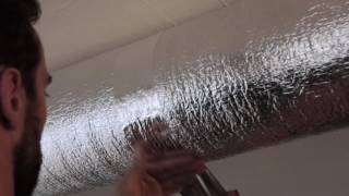 LowE Insulation Duct Work Installation Video [upl. by Higley]