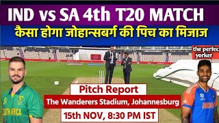 IND vs SA 4th T20 match Pitch report  The Wanderers stadium pitch report  SA vs IND pitch report [upl. by Neuburger]