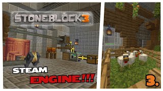 WE HAVE STEAM POWER Stoneblock 3 EP 3 [upl. by Dorrej701]