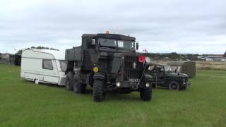 Daves Scammell Explorer quotquotPoppyquotquot arriving at War and Peace Show 2015 [upl. by Mathia]