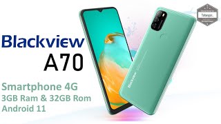 Blackview A70 Smartphone 4G  3GB Ram amp 32GB Rom  Android 11  Unboxing [upl. by Laurianne]