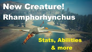 New Creature Rhamphorhynchus  Stats Abilities amp more  Path of Titans [upl. by Hpeseoj]