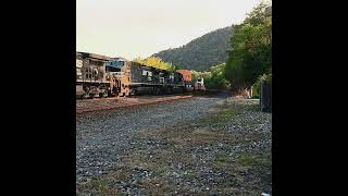 NS Intermodal flying through Duncannon PA 101224 train railway [upl. by Ahsita]