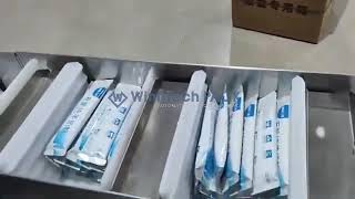 Organic Goat Milk Powder Sticks Sorting  Counting  Box Cartoning Production Line stickpackaging [upl. by Harrietta997]