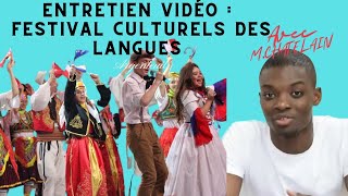 Entretien vidéo  Festival culturels des langues Argenteuil [upl. by Kacerek]