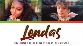 Now United  “Lendas”  Color Coded Lyrics [upl. by Smeaj]