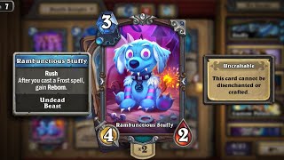 Summon 12 Rambunctious Stuffies in one game  Hearthstone [upl. by Wurster]