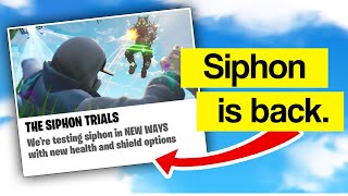 New Siphon Just Got Added to Fortnite [upl. by Akiv]