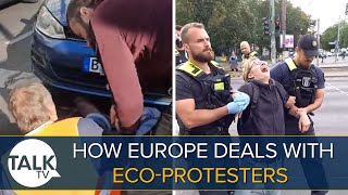 Activists THROWN Off Roads As Spate Of Protests Rise  How Europe Deals With Eco Protesters [upl. by Evaleen]